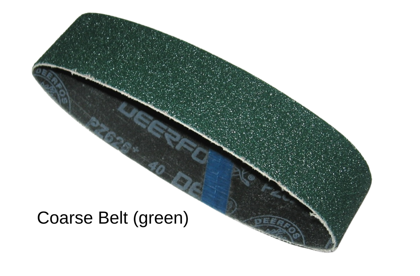 Replacement sanding belts for use with the Hoof Sander/Buffer. Grades available in drop down menu: Fine (Brown) and Coarse (Green).