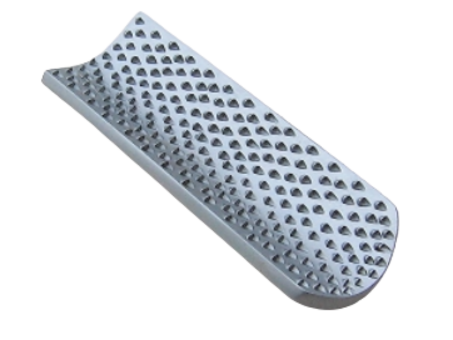 Heavy, curved rasp for the blade set in a tough plastic handle of the Radius Rasp.