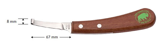 High quality left or right hoof knife from the German Friedrich Dick cutlery manufacturer.