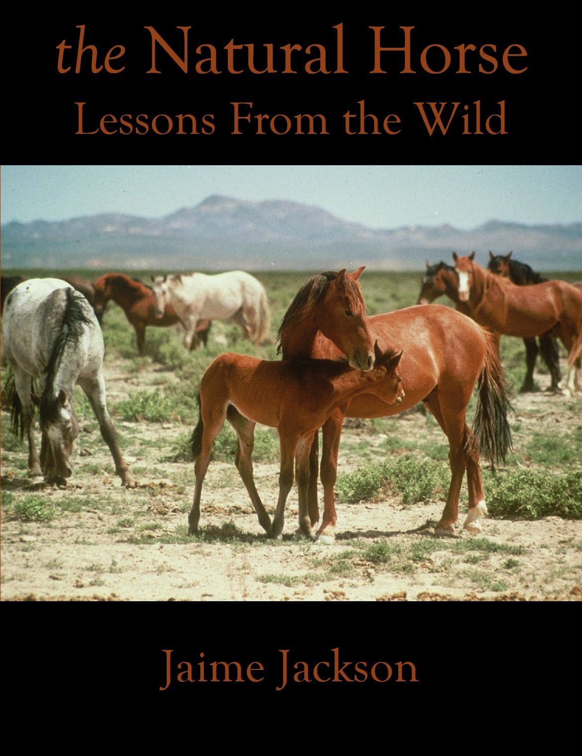 The Natural Horse Lessons From the Wild, book by Jaime Jackson on the U.S. Great Basin wild horses. Hooves given natural trim in Lompoc Paddock Paradise tracking system. Learning from BLM horses that came from Nevada and northern California. Destribes horses in their adaptive environment, their natural lifestyle and habitat. Equus ferus ferus and equus ferus caballus are one and the same specie. Social organisation of wild horses and importance of equine families in the horse's natural world.